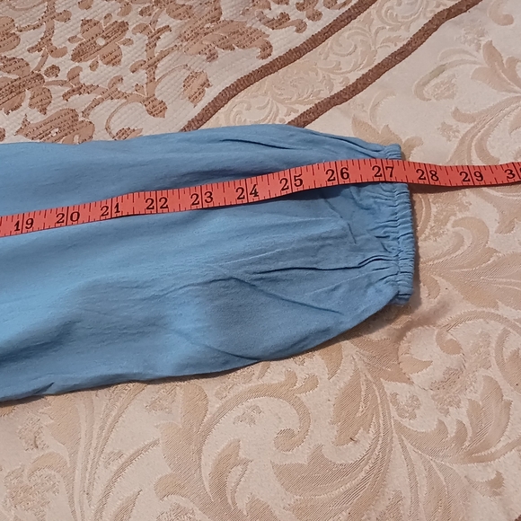 Citrus Apparel Blue Balloon Sleeve Blouse Medium NWT - Picture 14 of 15